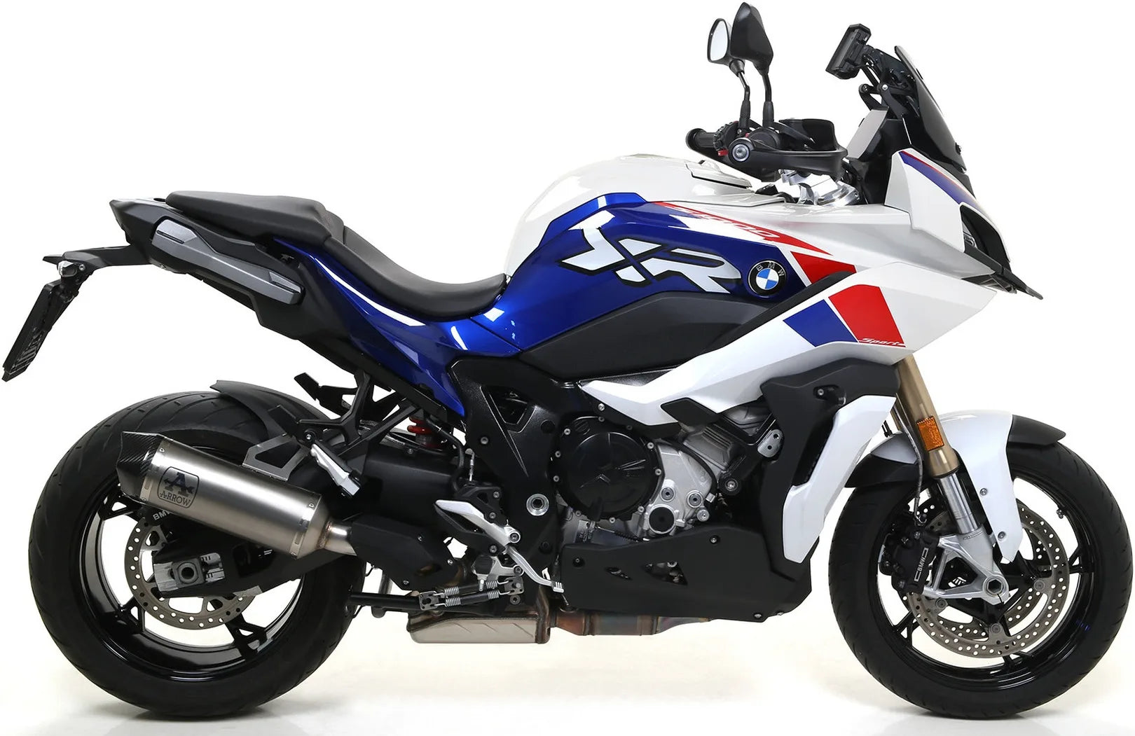 Système D'Échappement Complet Sans Catalyseur Et Homologué Au Niveau Sonore Race-Tech Titanium Carbon - Arrow Special Parts Compatible Avec Bmw S 1000 Xr (2020-2023)
