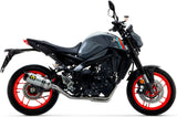 Système D'Échappement Complet Avec Catalyseur Et Homologation Acoustique Thunder Aluminium Carbon - Arrow Special Parts Compatible Avec Yamaha Mt-09 (2021-2023)
