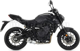 Système D'Échappement Complet Avec Catalyseur Et Homologation Acoustique Thunder Aluminium Carbon - Arrow Special Parts Compatible Avec Yamaha Mt-07 (2021-2024)
