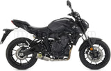 Système D'Échappement Complet Avec Catalyseur Et Homologation Acoustique Thunder Titanium Carbon - Arrow Special Parts Compatible Avec Yamaha Mt-07 (2021-2024)