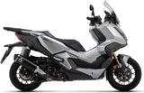 Système D'Échappement Catalytique Avec Homologation Acoustique Urban Aluminium Noir Acier Noir - Arrow Special Parts Compatible Avec Honda Adv 350 (2022-2024)
