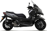 Système D'Échappement Catalytique Avec Homologation Acoustique Urban Aluminium Noir Acier Noir - Arrow Special Parts Compatible Avec Yamaha X-Max 300 (2021-2024)