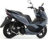 Système D'Échappement Complet Avec Catalyseur Et Homologation Acoustique Urban Aluminium Noir Acier Noir - Arrow Special Parts Compatible Avec Honda Pcx 125 (2021-2024)
