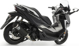 Système D'Échappement Non Catalysé Et Homologué Au Niveau Sonore Urban Aluminium Noir Acier Noir - Arrow Special Parts Compatible Avec Honda Forza 350 (2021-2024)