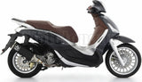 Système D'Échappement Catalytique Avec Homologation Acoustique Urban Aluminium Noir Acier Noir - Arrow Special Parts Compatible Avec Piaggio Beverly 300 Hpe (2021-2024)