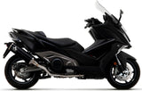 Système D'Échappement Catalytique Avec Homologation Acoustique Urban Aluminium Noir Acier - Arrow Special Parts Compatible Avec Kymco Ak 550 (2021-2026)
