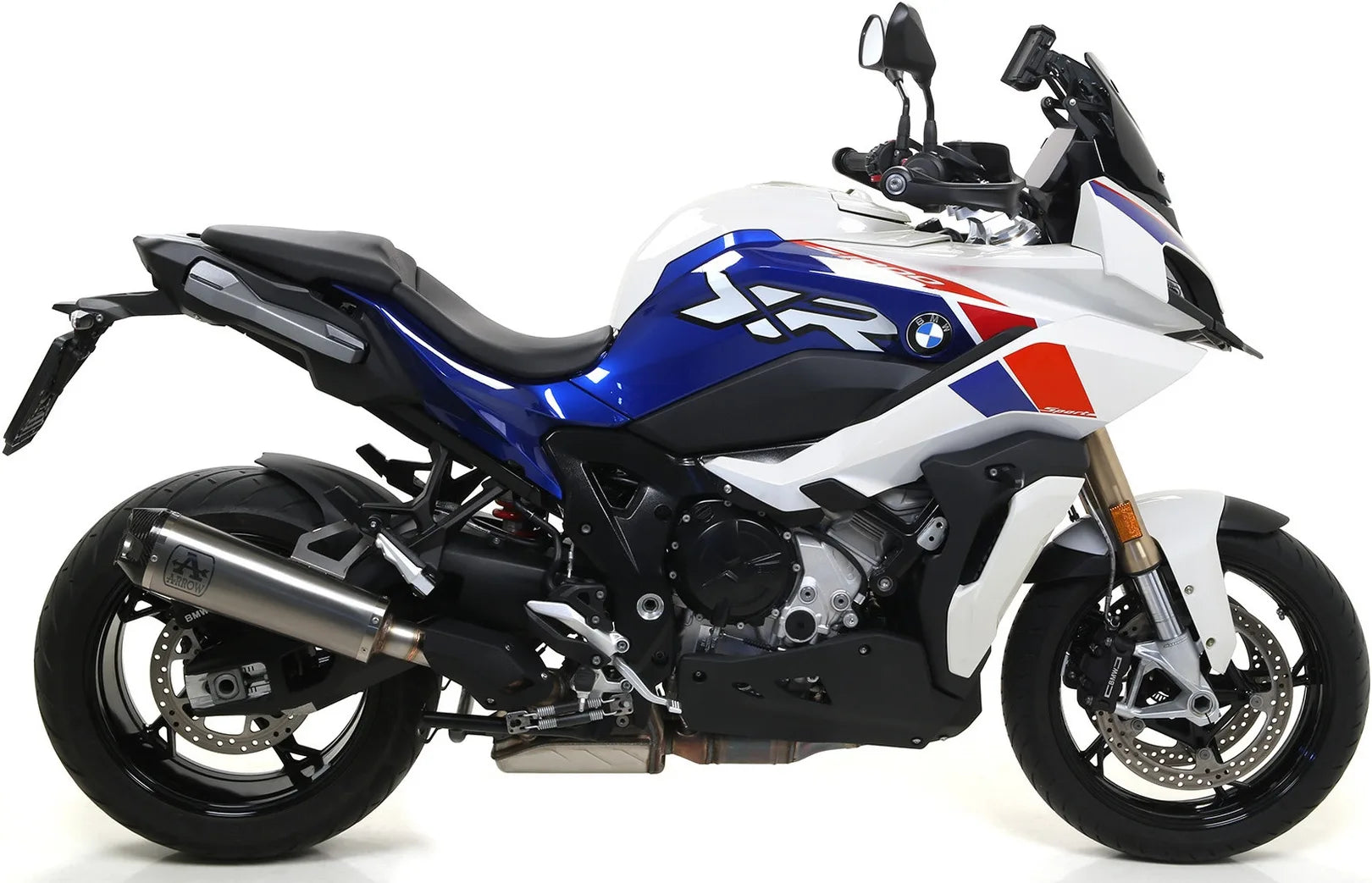 Système D'Échappement Complet Sans Catalyseur Et Homologué Au Niveau Sonore Works Titanium Carbon - Arrow Special Parts Compatible Avec Bmw S 1000 Xr (2020-2023)