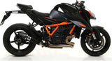 Système D'Échappement Homologué Au Niveau Sonore X-Kone Nichrom Noir Carbon - Arrow Special Parts Compatible Avec Ktm 1290 Superduke R (2020-2023)