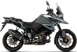 Système D'Échappement Homologué Au Niveau Sonore Explorer Aluminium Noir Embout Carby - Arrow Special Parts Compatible Avec Suzuki V-Strom 1050 (2025-2026)