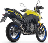 Système D'Échappement Homologué Au Niveau Sonore Explorer Aluminium Noir Embout Carby - Arrow Special Parts Compatible Avec Suzuki V-Strom 800 Se (2025-2026)
