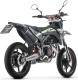 Système D'Échappement Complet Sans Catalyseur Et Homologué Au Niveau Sonore Icon Aluminium Noir Embout Carby - Arrow Special Parts Compatible Avec Fantic Motor Xmf 125 (2025-2026)