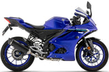 Système D'Échappement Complet Non Catalysé Et Sans Homologation Acoustique Icon Aluminium Noir Embout Carby - Arrow Special Parts Compatible Avec Yamaha Mt-125 (2025-2026)