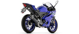 Système D'Échappement Complet Non Catalysé Et Sans Homologation Acoustique Icon Aluminium Noir Embout Carby - Arrow Special Parts Compatible Avec Yamaha Mt-125 (2025-2026)