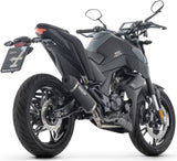 Système D'Échappement Complet Sans Catalyseur Et Homologué Au Niveau Sonore Icon Aluminium Noir Embout Carby - Arrow Special Parts Compatible Avec Zontes Zt 125 U (2025-2026)