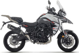 Système D'Échappement Complet Sans Catalyseur Et Homologué Au Niveau Sonore Indy Race Aluminium Noir Embout Carby - Arrow Special Parts Compatible Avec Benelli Trk 702 - X (2025-2026)
