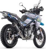 Système D'Échappement Homologué Au Niveau Sonore Indy-Race Evo Aluminium Noir Carbon - Arrow Special Parts Compatible Avec Cfmoto 450 Mt (2024)