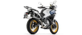 Système D'Échappement Complet Sans Catalyseur Et Homologué Au Niveau Sonore Indy-Race Evo Aluminium Noir Embout Carby - Arrow Special Parts Compatible Avec Cfmoto 700 Mt Adventure (2025-2026)