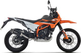 Système D'Échappement Homologué Au Niveau Sonore Indy-Race Evo Aluminium Noir Embout Carby - Arrow Special Parts Compatible Avec Ktm 125 Enduro R (2025-2026)