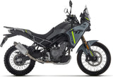 Système D'Échappement Complet Sans Catalyseur Et Homologué Au Niveau Sonore Indy-Race Evo Titanium Embout Acier - Arrow Special Parts Compatible Avec Cfmoto 450 Mt (2025-2026)