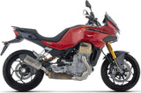 Système D'Échappement Homologué Au Niveau Sonore Indy Race Evo Titanium Embout Carby - Arrow Special Parts Compatible Avec Moto Guzzi Stelvio (2025-2026)