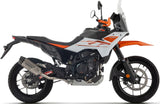 Système D'Échappement Complet Sans Catalyseur Et Homologué Au Niveau Sonore Indy-Race Evo Titanium Embout Carby - Arrow Special Parts Compatible Avec Ktm 390 Adventure R (2025-2026)