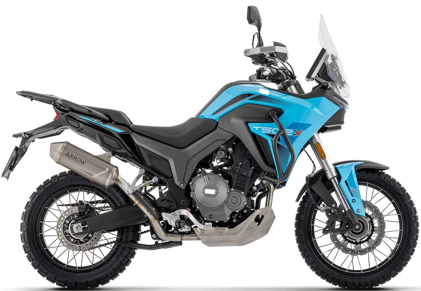 Système D'Échappement Homologué Au Niveau Sonore Indy Race Evo Titanium Embout Acier - Arrow Special Parts Compatible Avec Morbidelli T502X (2026)