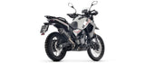 Système D'Échappement Homologué Au Niveau Sonore Indy-Race Aluminium Noir Embout Carby - Arrow Special Parts Compatible Avec Moto Morini Allthrike 450 (2025-2026)