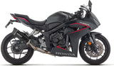 Système D'Échappement Complet Avec Catalyseur Et Homologation Acoustique Indy-Race Evo Aluminium Noir Embout Carby - Arrow Special Parts Compatible Avec Honda Cbr 650 R (2024-2026)