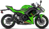 Système D'Échappement Complet Non Catalysé Et Sans Homologation Acoustique Indy-Race Evo Aluminium Noir Carbon - Arrow Special Parts Compatible Avec Kawasaki Ninja 650 (2024-2026)