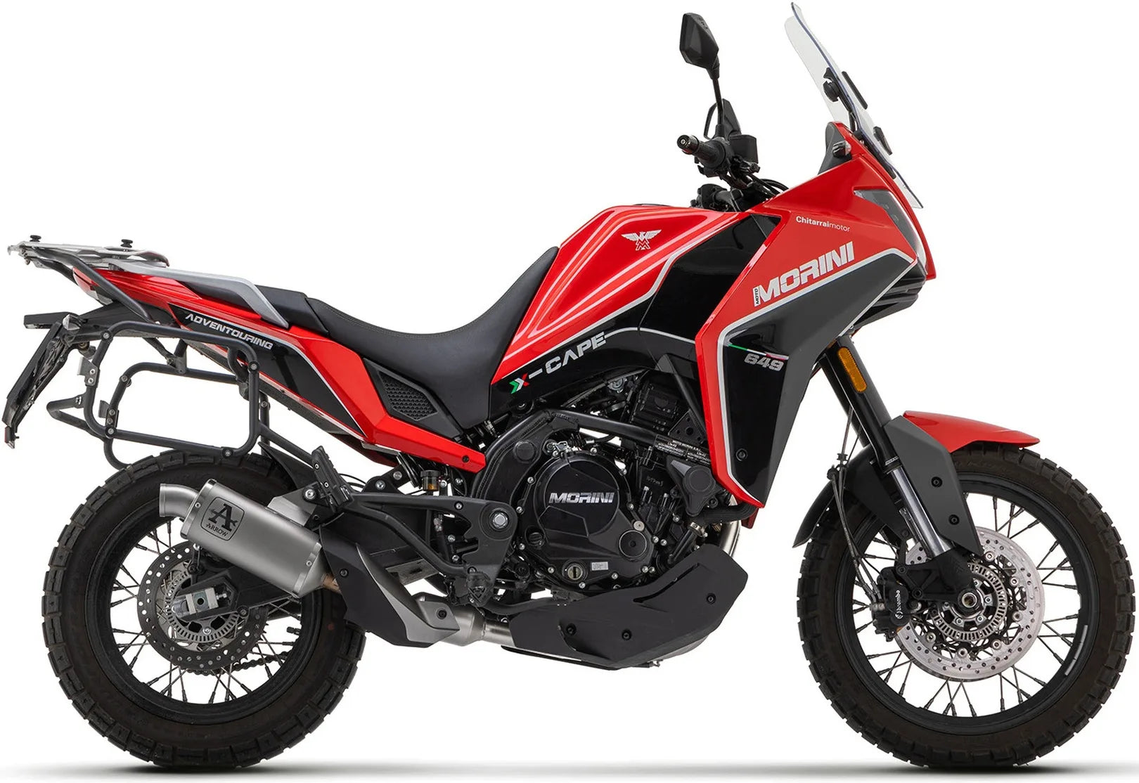 Système D'Échappement Homologué Au Niveau Sonore Indy-Race Aluminium Acier - Arrow Special Parts Compatible Avec Moto Morini X-Cape 650 (2022-2025)