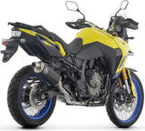 Système D'Échappement Complet Sans Catalyseur Et Homologué Au Niveau Sonore Indy-Race Aluminium Noir Embout Acier - Arrow Special Parts Compatible Avec Suzuki V-Strom 800 De (2025-2026)