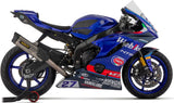 Système D'Échappement Complet Non Catalysé Et Sans Homologation Acoustique Indy-Race Evo Competition Evo Full Titanium Carbon - Arrow Special Parts Compatible Avec Yamaha Yzf-R6 (2017-2024)