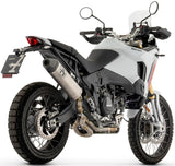 Exhaust Tip With Noise Certification Indy-Race Black Titanium Body And Carbon Cap - Arrow Special Parts Compatible With Ducati Desert X (2026)