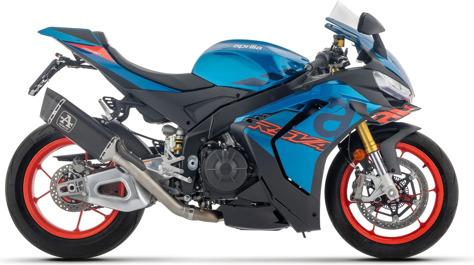 Échappement Sans Homologation Sonore Pista Full Titanium Noir Carbon - Arrow Special Parts Compatible Avec Aprilia Tuono 1100 V4 (2021-2024)