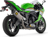 Système D'Échappement Complet Non Catalysé Et Sans Homologation Acoustique Pista Competition Full Titanium Carbon - Arrow Special Parts Compatible Avec Kawasaki Zx 6R 636 (2024-2026)
