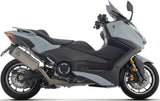 Système D'Échappement Complet Non Catalysé Et Sans Homologation Acoustique Pista Titanium Embout Carby - Arrow Special Parts Compatible Avec Yamaha T-Max 560 (2025-2026)