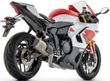 Complete Exhaust System Without Catalytic Converter And Without Sound Certification Pista Black Aluminium Body And Carbon Cap - Arrow Special Parts Compatible With Yamaha Yzf R7 (2026)