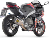 Système D'Échappement Complet Non Catalysé Et Sans Homologation Acoustique Pista Titanium Carbon - Arrow Special Parts Compatible Avec Aprilia Rs 457 (2024-2025)