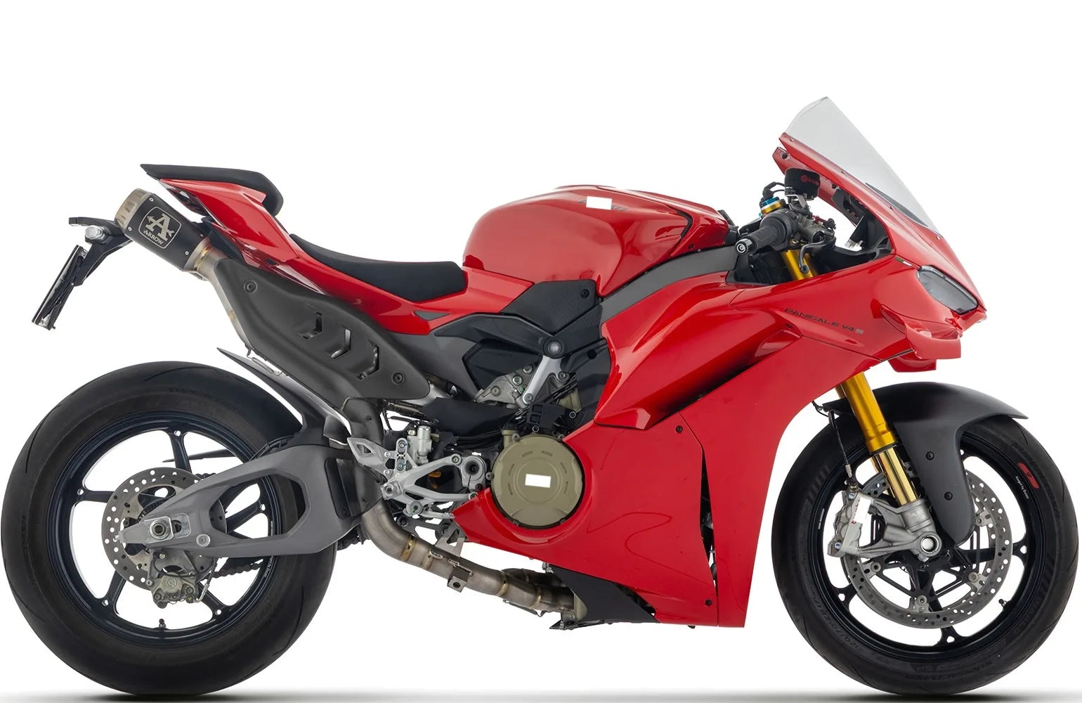 Système D'Échappement Complet Non Catalysé Et Sans Homologation Acoustique Pro-Race Competition Evo Titanium Noir Embout Net - Arrow Special Parts Compatible Avec Ducati Panigale V4 (2025-2026)