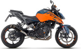 Système D'Échappement Complet Sans Catalyseur Et Homologué Au Niveau Sonore Pro-Race Nichrom Noir - Arrow Special Parts Compatible Avec Ktm 125 Duke (2024-2026)