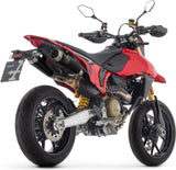 Système D'Échappement Homologué Au Niveau Sonore Pro-Race Acier Noir - Arrow Special Parts Compatible Avec Ducati Hypermotard 698 Mono (2024-2025)