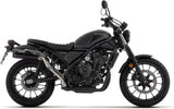 Système D'Échappement Homologué Au Niveau Sonore Rebel Aluminium Noir Aluminium Noir - Arrow Special Parts Compatible Avec Honda Cl 500 (2023-2024)