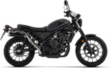 Système D'Échappement Homologué Au Niveau Sonore Rebel Aluminium Noir Aluminium - Arrow Special Parts Compatible Avec Honda Cl 500 (2023-2024)