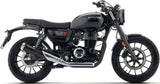 Système D'Échappement Homologué Au Niveau Sonore Rebel Acier Noir Embout Aluminium - Arrow Special Parts Compatible Avec Honda Gb 350 S E5+ (2025-2026)