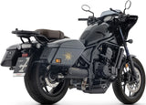 Système D'Échappement Homologué Au Niveau Sonore Rebel Nichrom Noir Embout Acier - Arrow Special Parts Compatible Avec Honda Cmx 1100 Rebel T (2025-2026)
