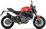 Exhaust Tip With Noise Certification Round Black Titanium Body And Carbon Cap - Arrow Special Parts Compatible With Ducati Monster 890 V2 (2026)