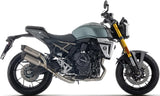 Système D'Échappement Complet Avec Catalyseur Et Homologation Acoustique Round Titanium Embout Carby - Arrow Special Parts Compatible Avec Suzuki Gsx 8T (2025-2026)
