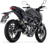 Système D'Échappement Complet Non Catalysé Et Sans Homologation Acoustique Thunder Aluminium Noir Carbon - Arrow Special Parts Compatible Avec Honda Cb 125 R (2024-2026)