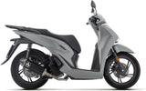 Système D'Échappement Complet Avec Catalyseur Et Homologation Acoustique Urban Aluminium Noir - Arrow Special Parts Compatible Avec Honda Sh 150 (2024-2026)