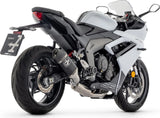 Système D'Échappement Complet Non Catalysé Et Sans Homologation Acoustique Veloce Aluminium Noir Carbon - Arrow Special Parts Compatible Avec Triumph Daytona 660 (2024-2026)